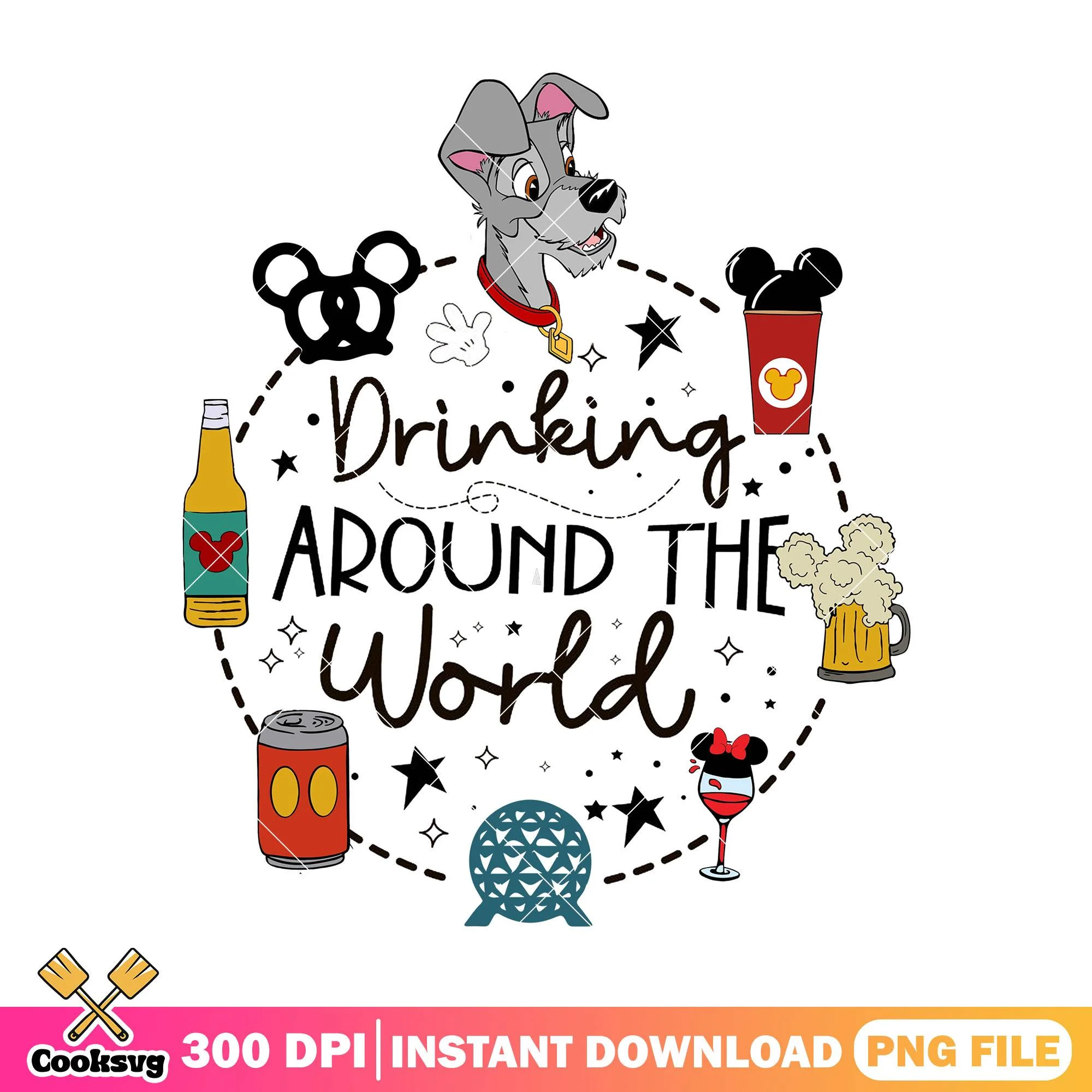 The tramp drink world png, the tramp png, disney drinks png
