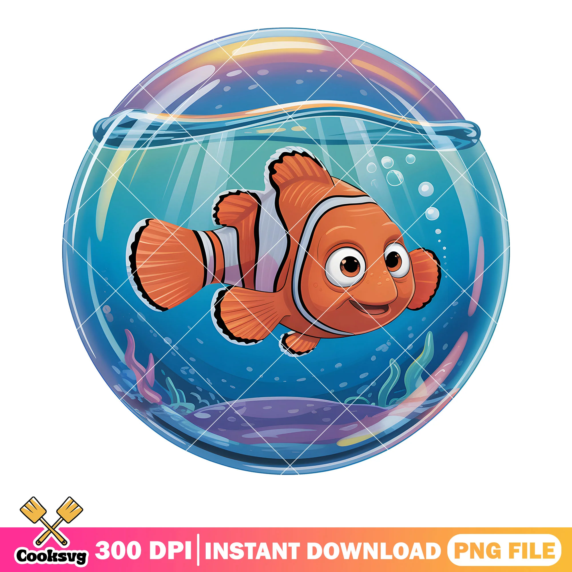 The water ball nemo png, disney vibes png, finding nemo png