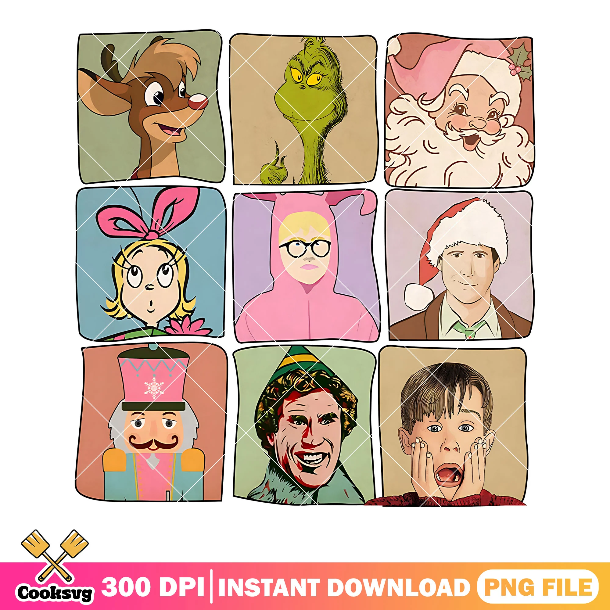 The xmas movie character png, Cindy lou who png, home alone png