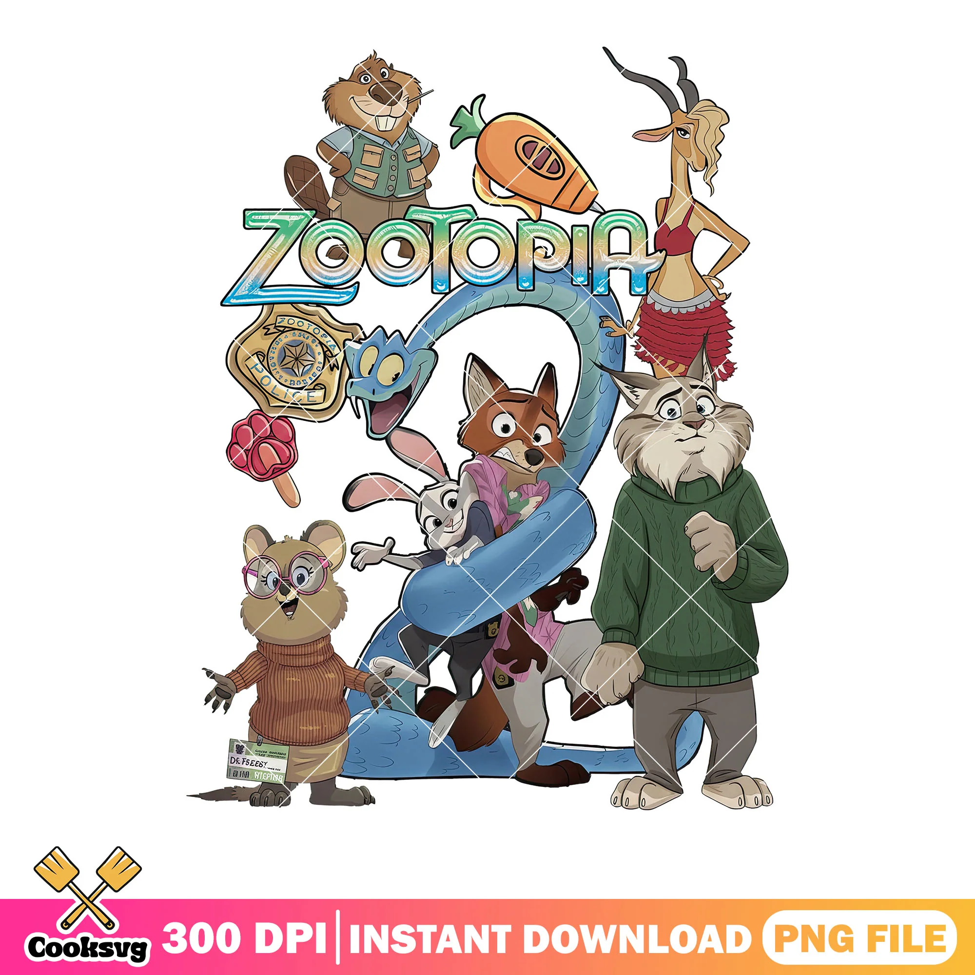 The zootopia crew png, couple zootopia png, nick wilde png