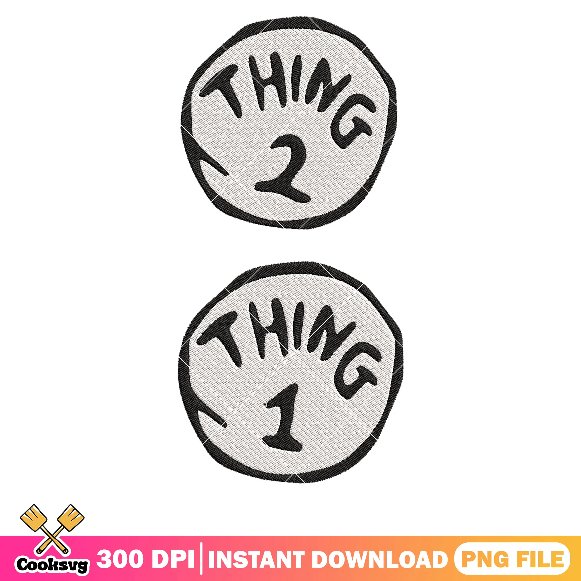 Thing one and thing two dr seuss png, dr seuss thing png