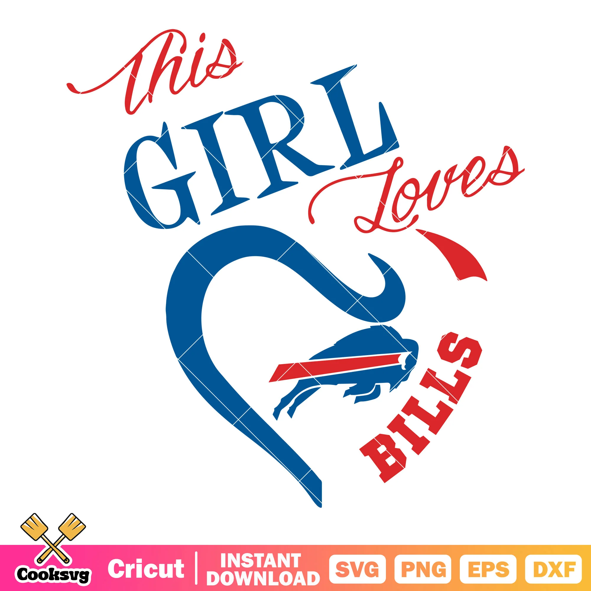 This girl loves bills svg, super bow svg, buffalo bills svg