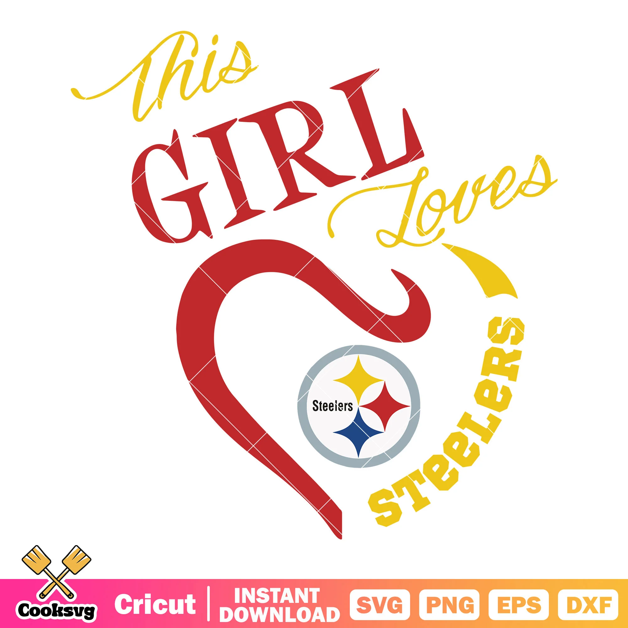 This girl loves steelers svg, pittsburgh steelers svg, rugby svg