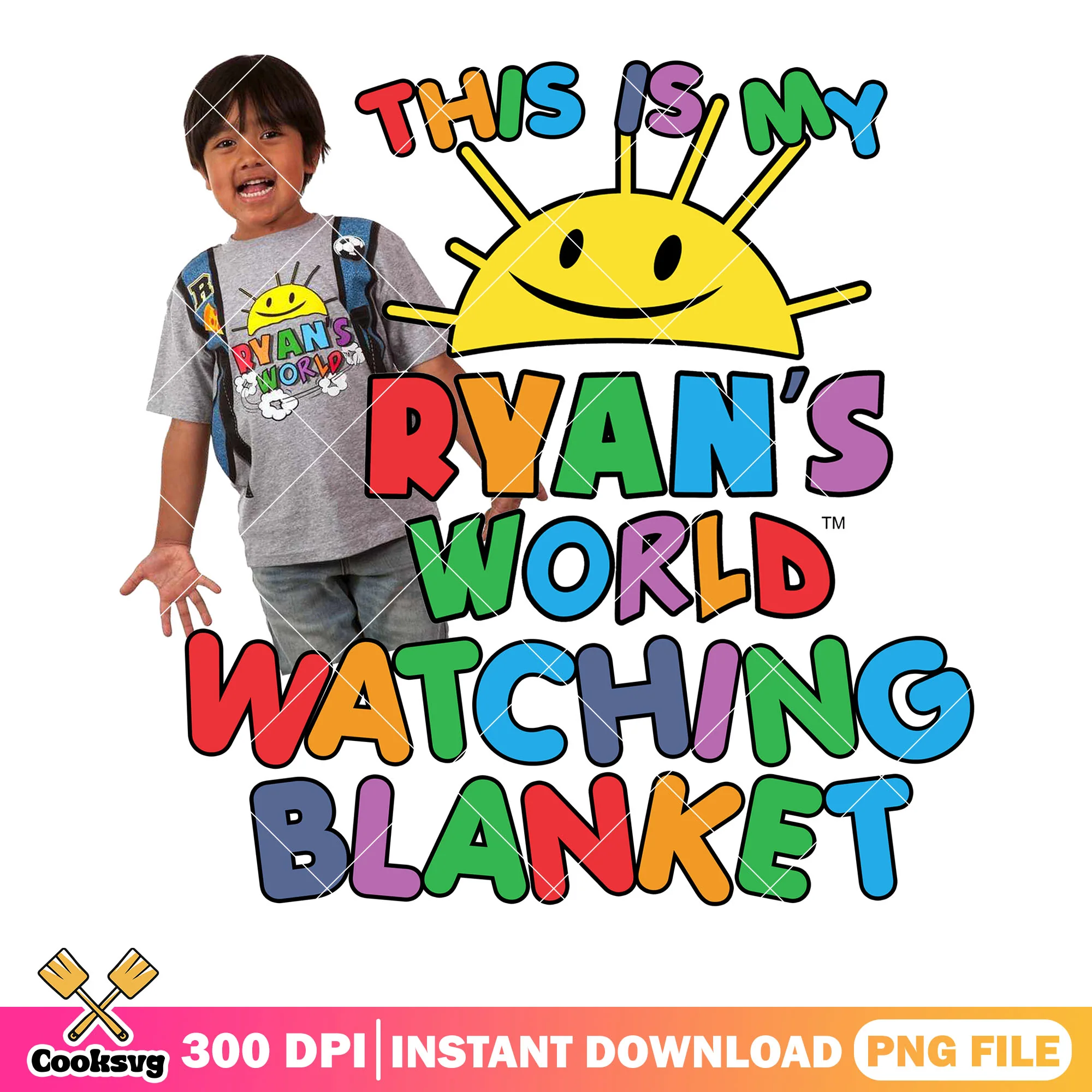 This is my ryans world blanket png, tv shows for kids png, xmas png