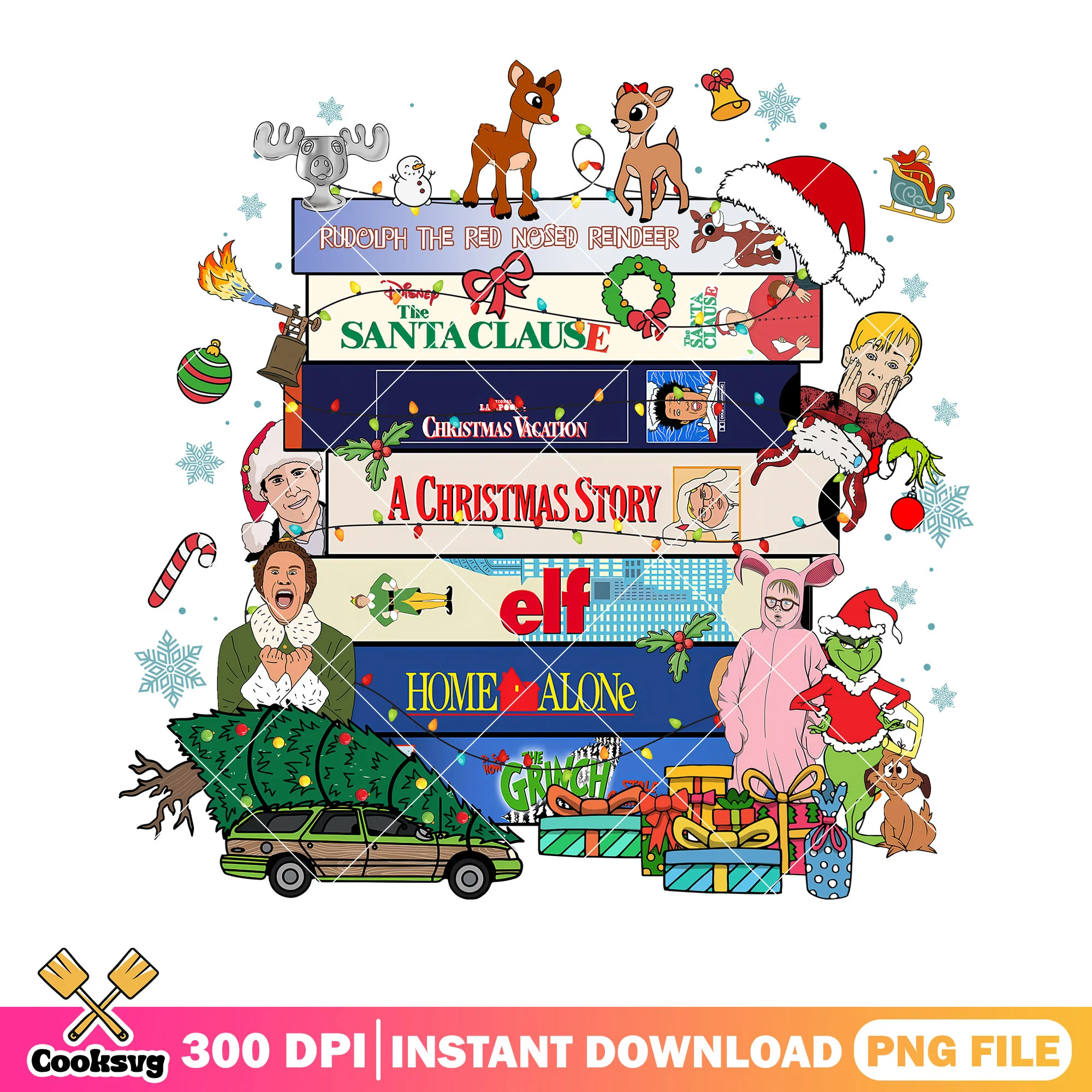 This is to much christmas movie png, santa claus png, home alone png