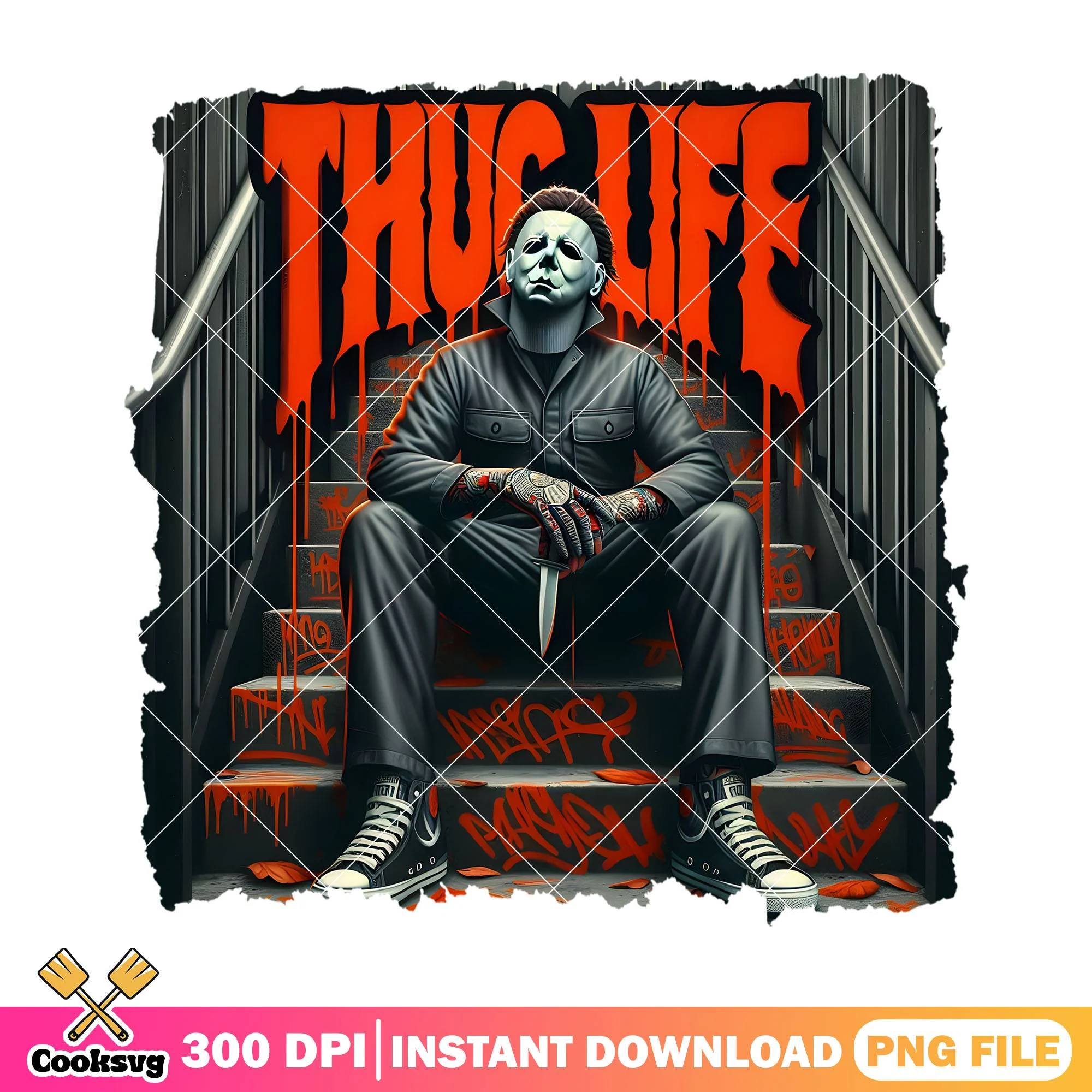 Thug life with michael png, michael film png, halloween ideas png