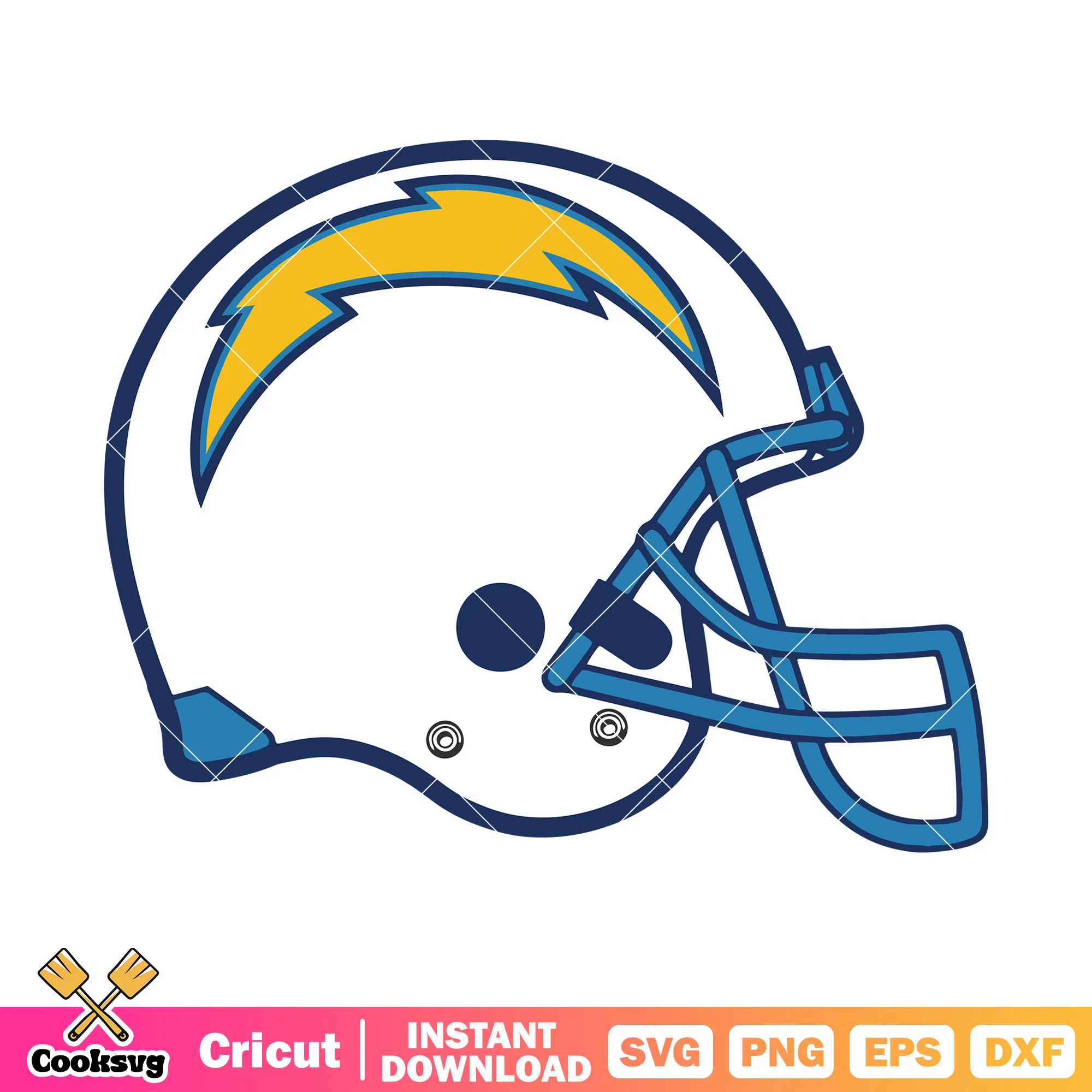 Thunder helmets football svg, chargers svg, la chargers svg