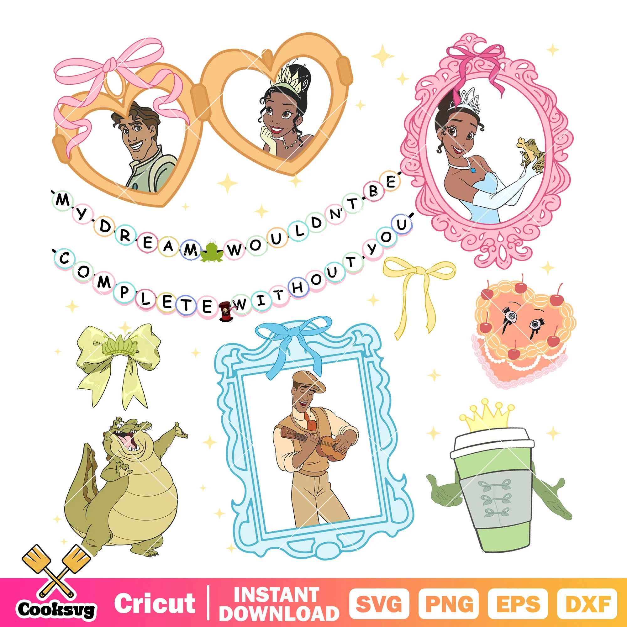Tiana and Naveen prince png, tiana princess and the frog png