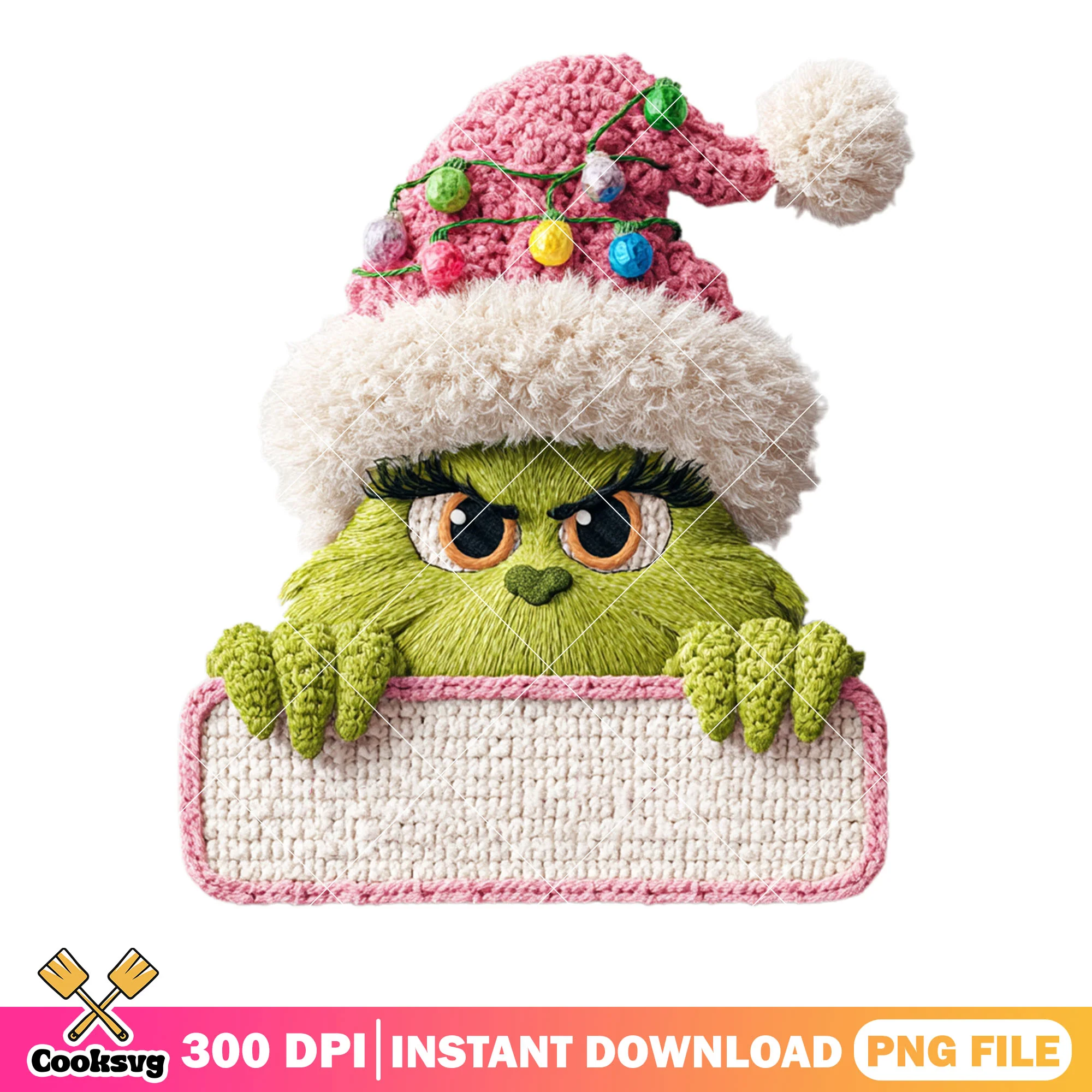 Tiny green monster png, happy christmas png, the grinch png