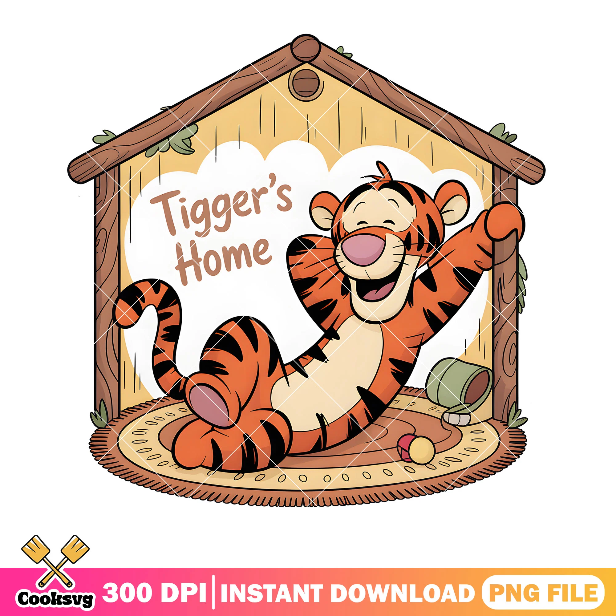 Tiny tiger pooh movie png, disney tiger png, pooh friends png