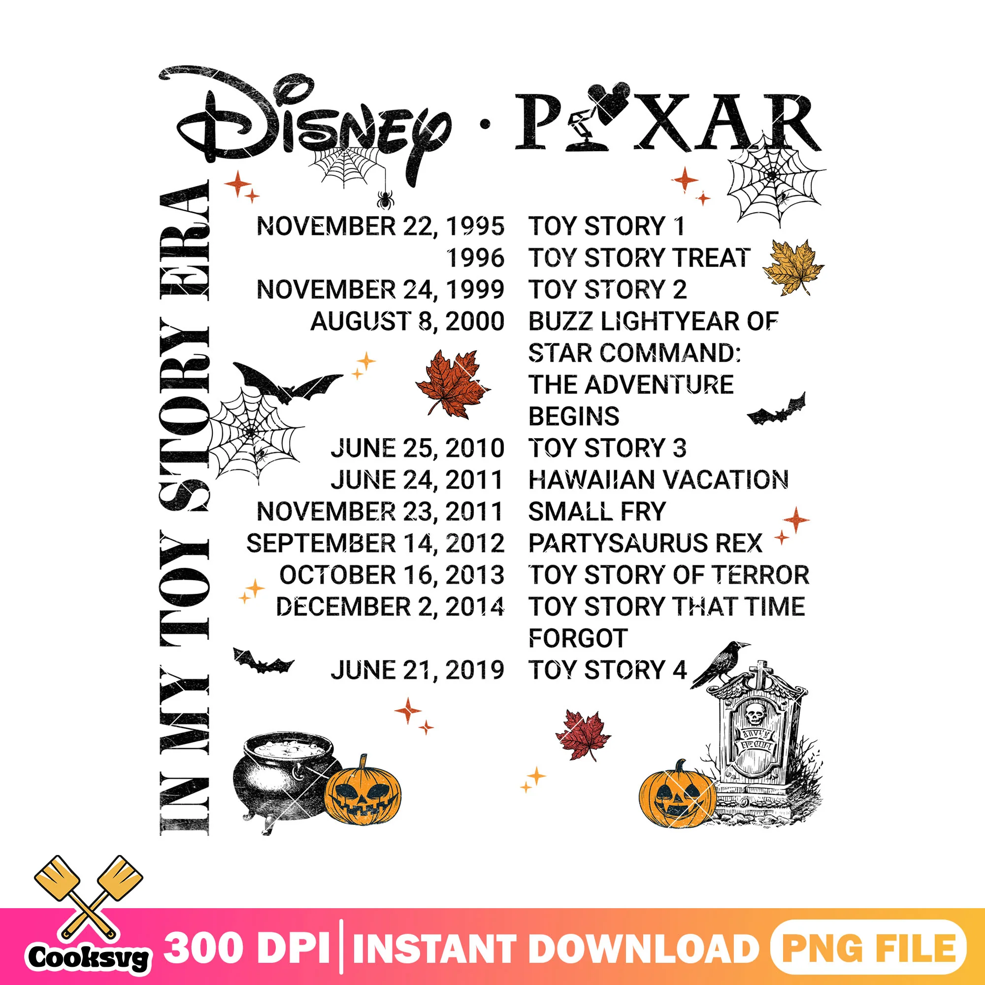 Tour of toy era design png, halloween fonts png, disney tour png