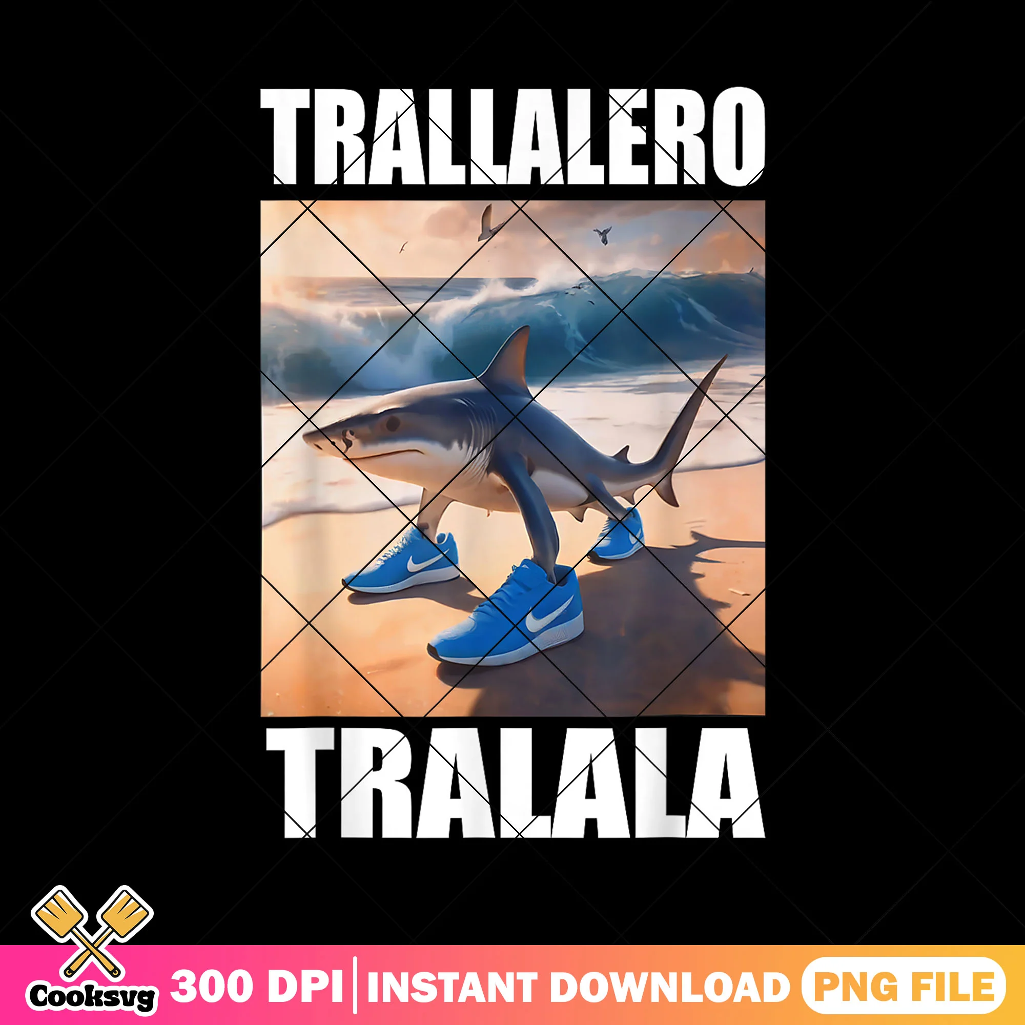 Tralalelo tralala brainrot meme png, tralalelo tralala png, tiktok meme png