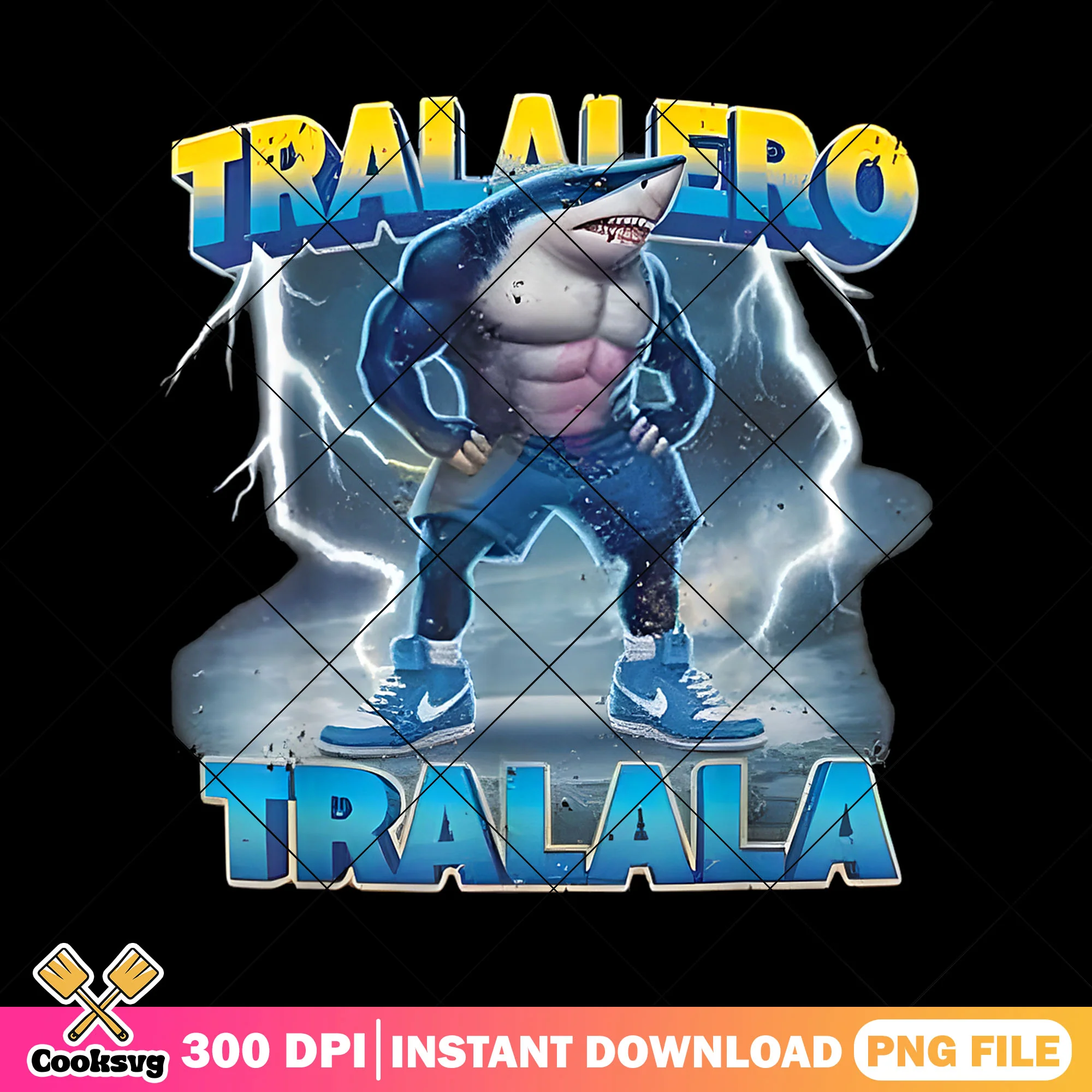 Tralalelo tralala muscle brainrot meme png, tralalelo tralala png, tiktok meme png