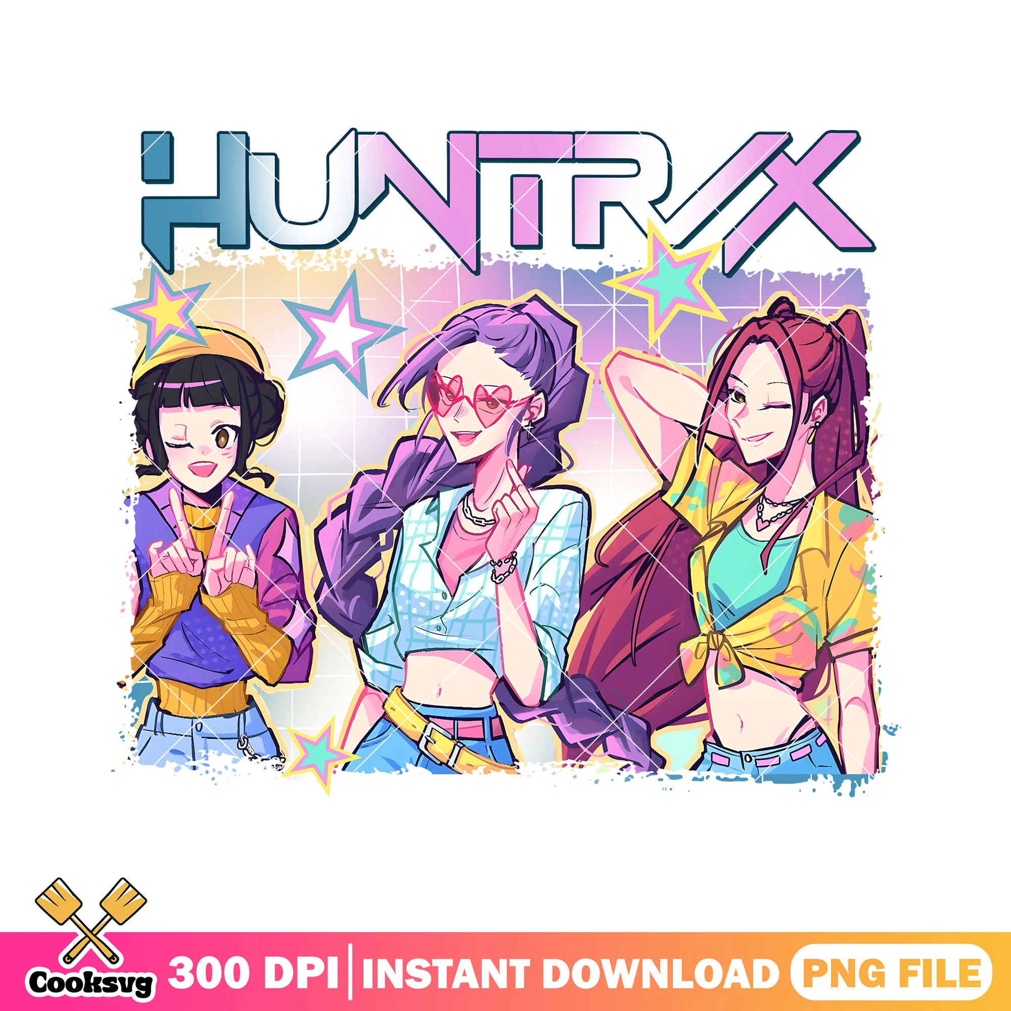 Trio fashion girl png, huntrix girl png, huntrix movie png