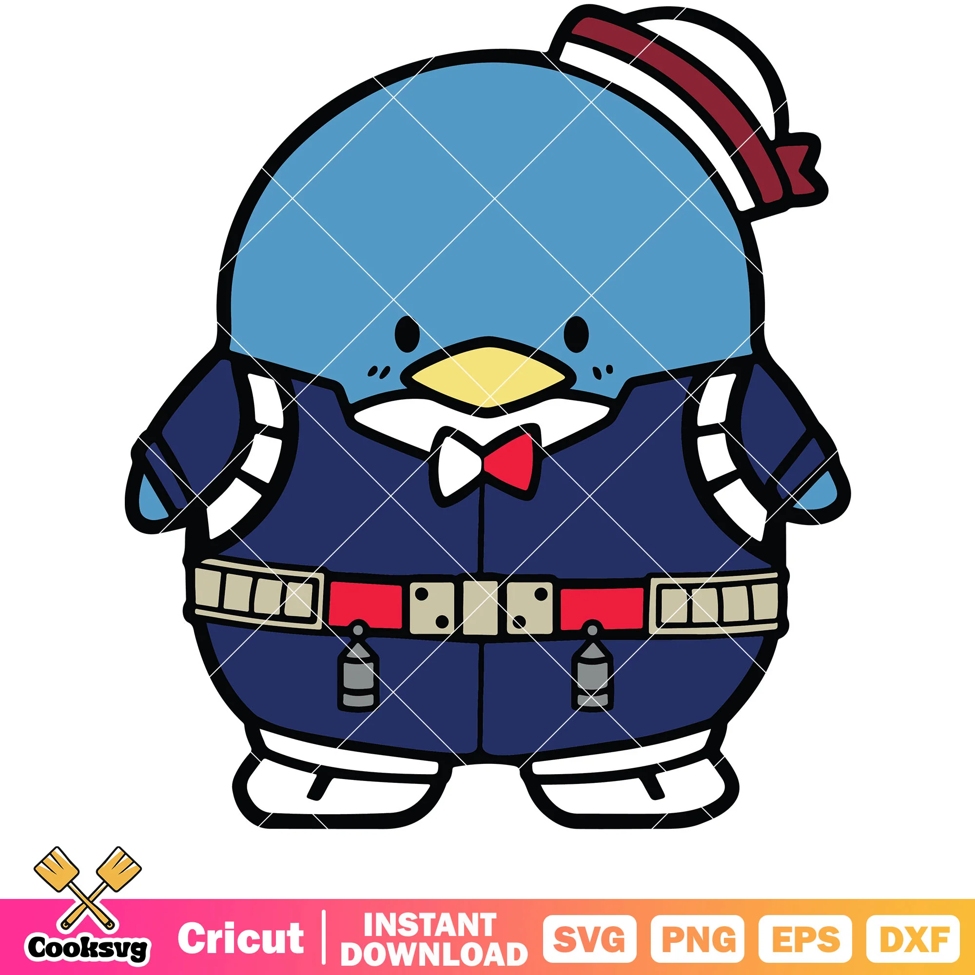 Tuxedo sam my hero academia svg, sanrio hello kitty svg