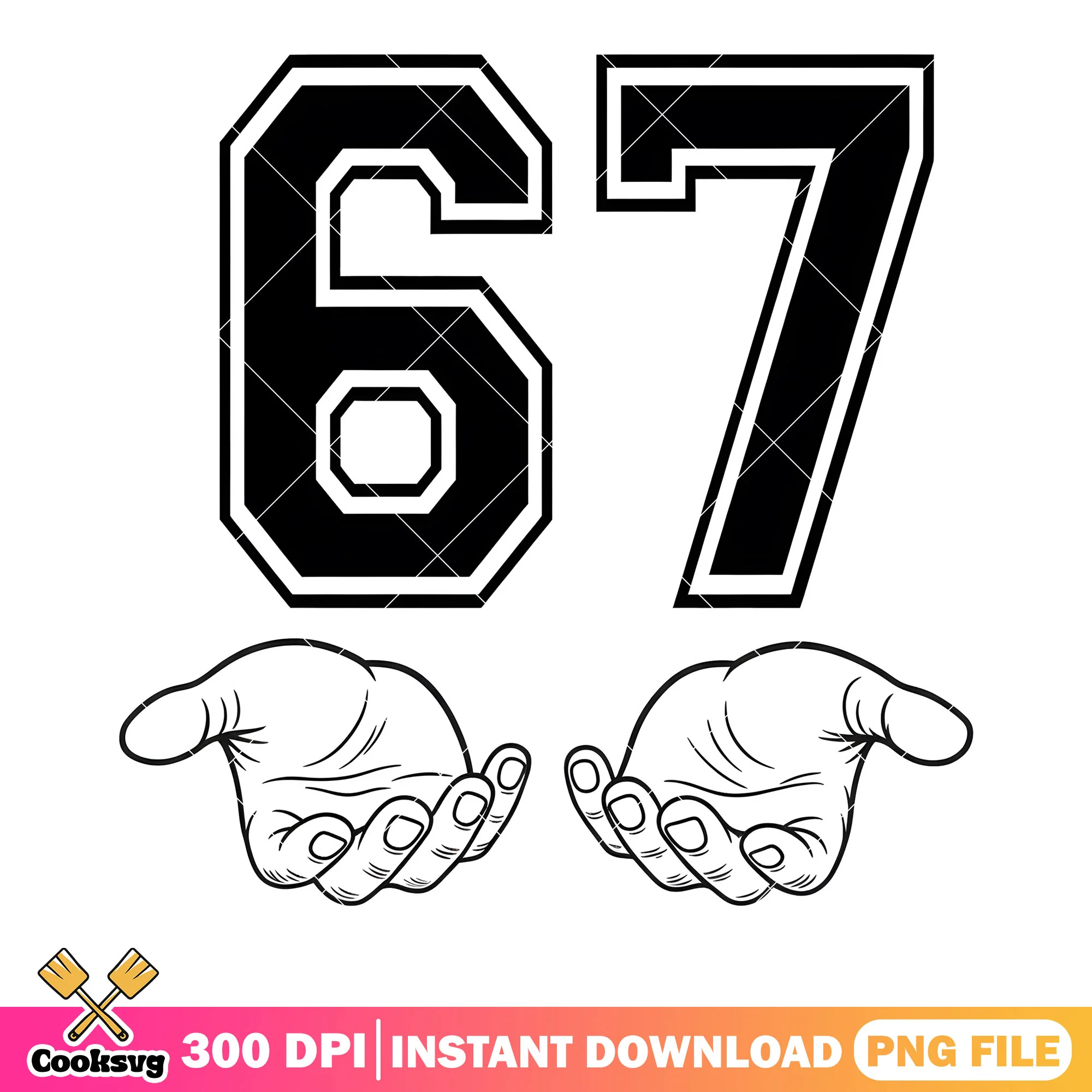 Two option 6 or 7 png, 67 trend png, funny six seven png