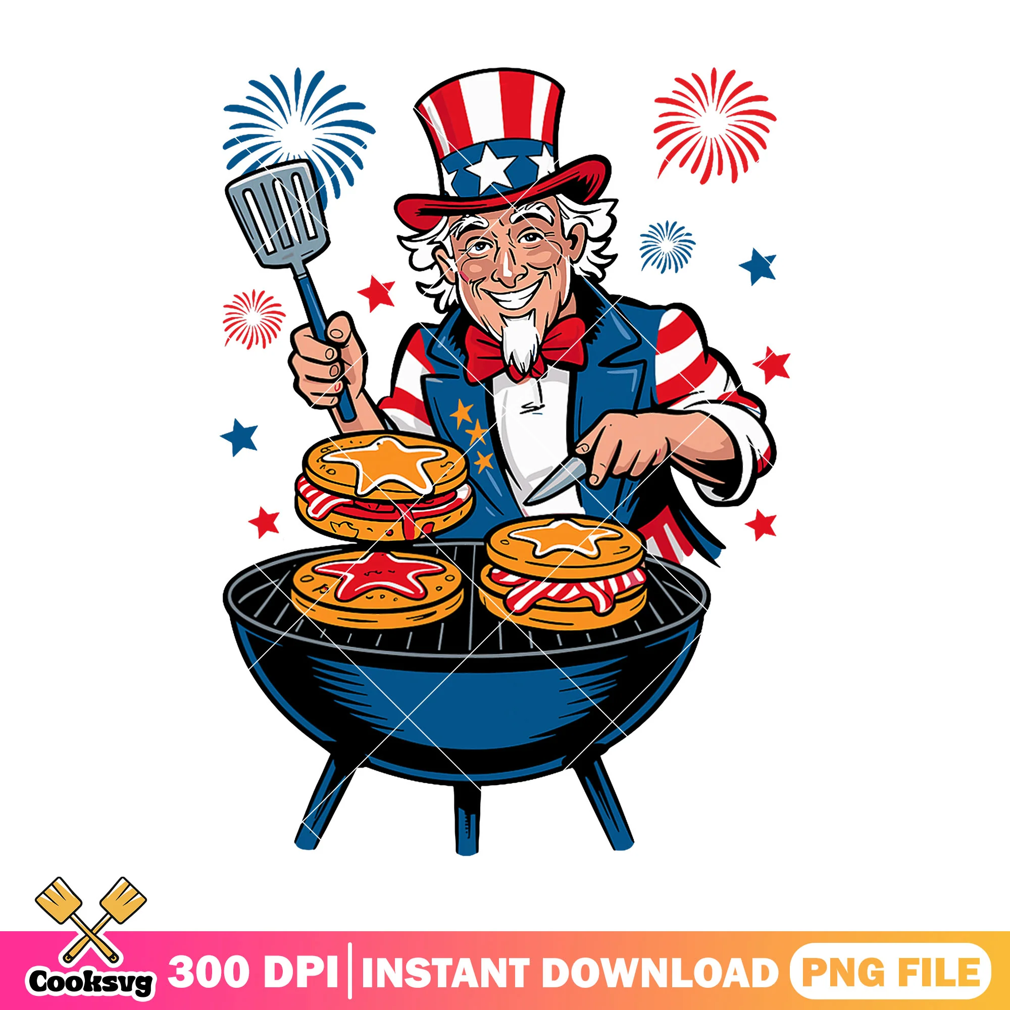 Uncle sam and burger png, uncle sam america png, america burger png