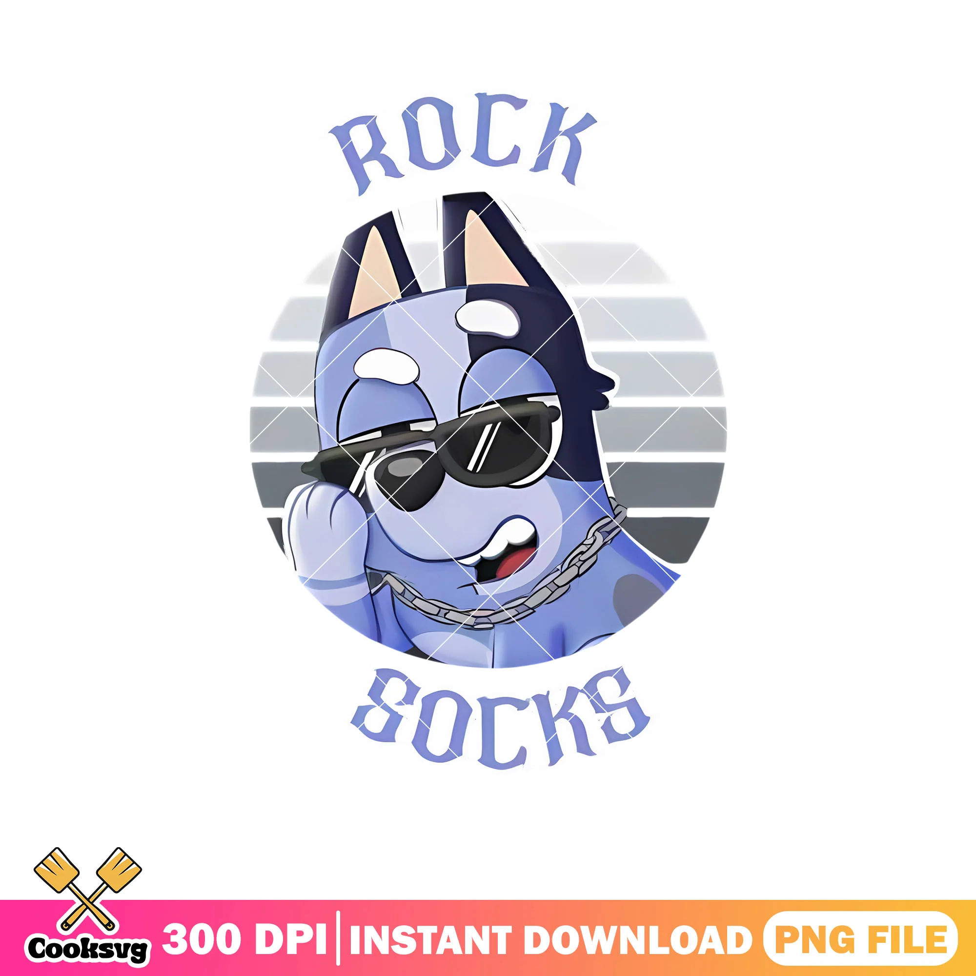 Uncle stripe heeler bluey rock socks png, character bluey png, bluey friends png