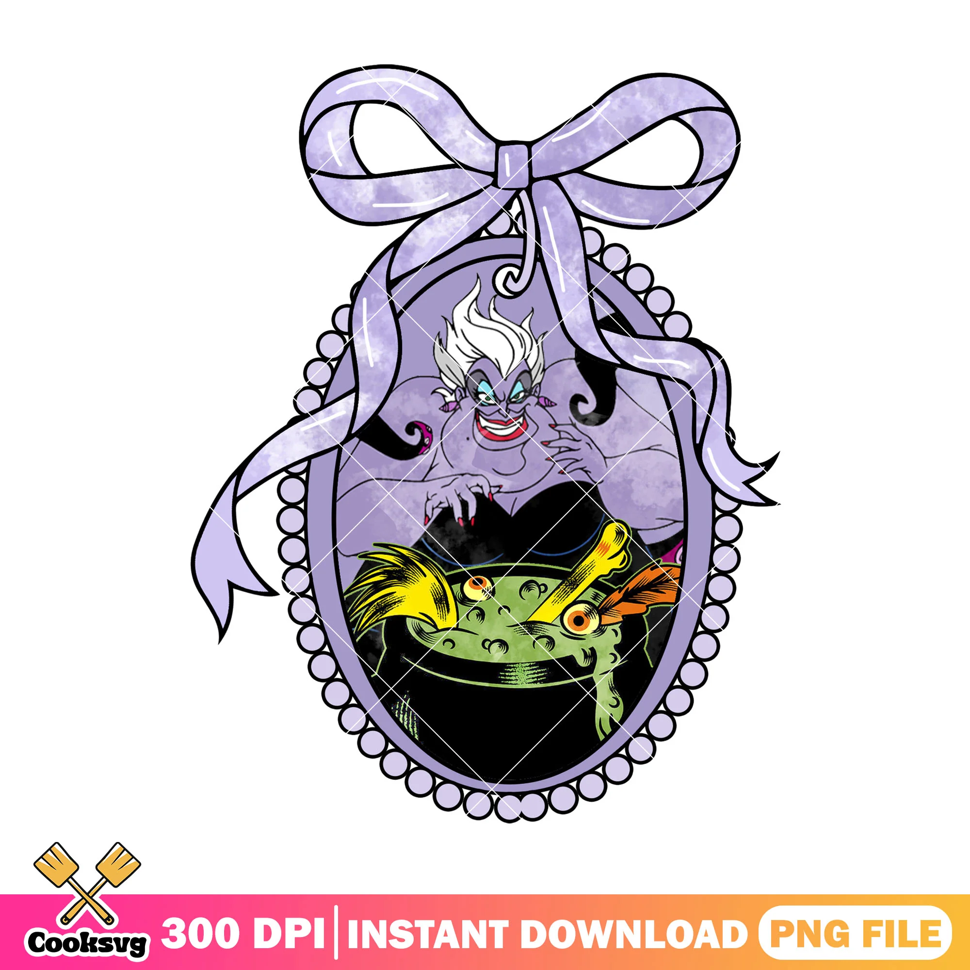 Ursula witch brew png, halloween spirit png, disney villains png