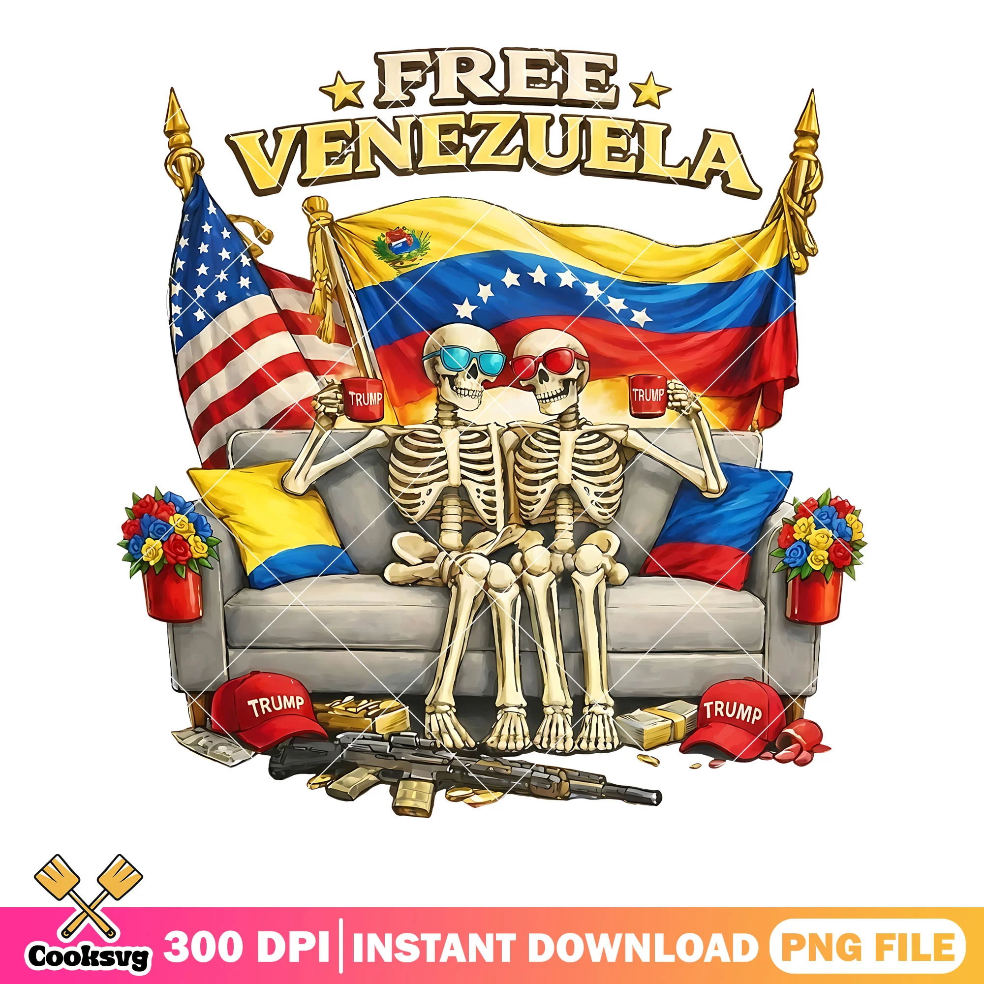 Venezuela freedom png, venezuela gifts png, free venezuela png