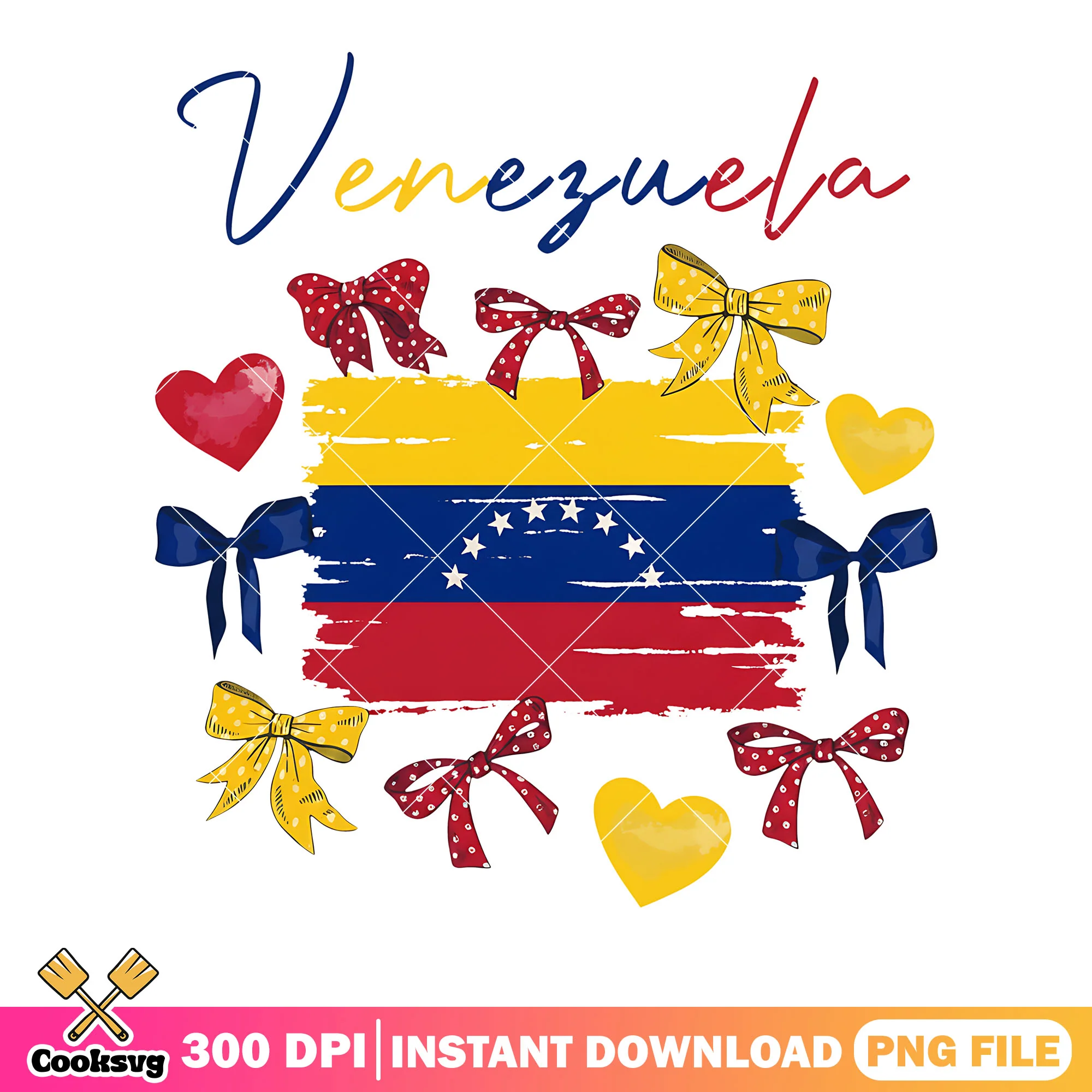 Venezuela poster bow png, free venezuela png, venezuela gifts png