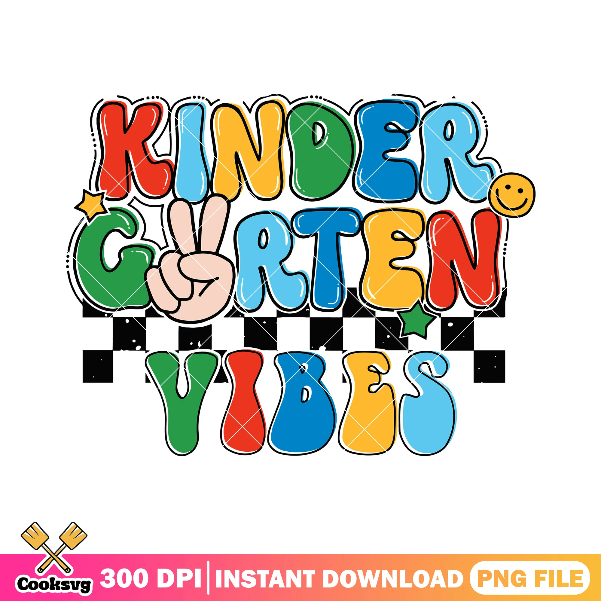 Vibes kindergarten png, back to school art png, alphabet colors png