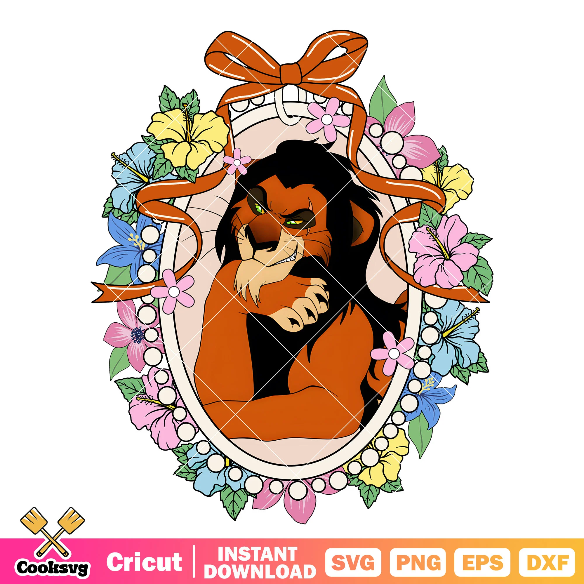 Villains Scar and Disney Mirror PNG, Scar Lion King PNG