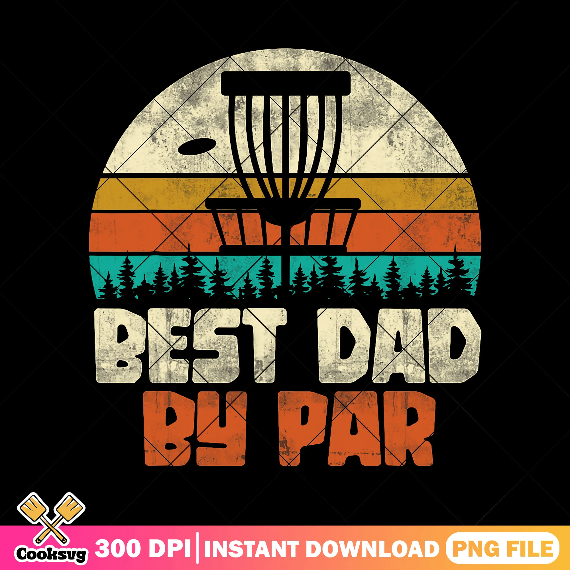 Vintage best dad by par png, golf dad gifts png, dad life png, fathers day png