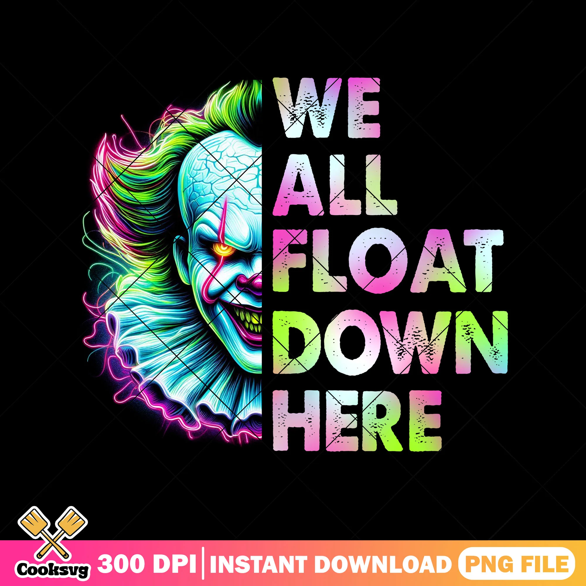 We all float down here png, movie pennywise png, halloween scary png