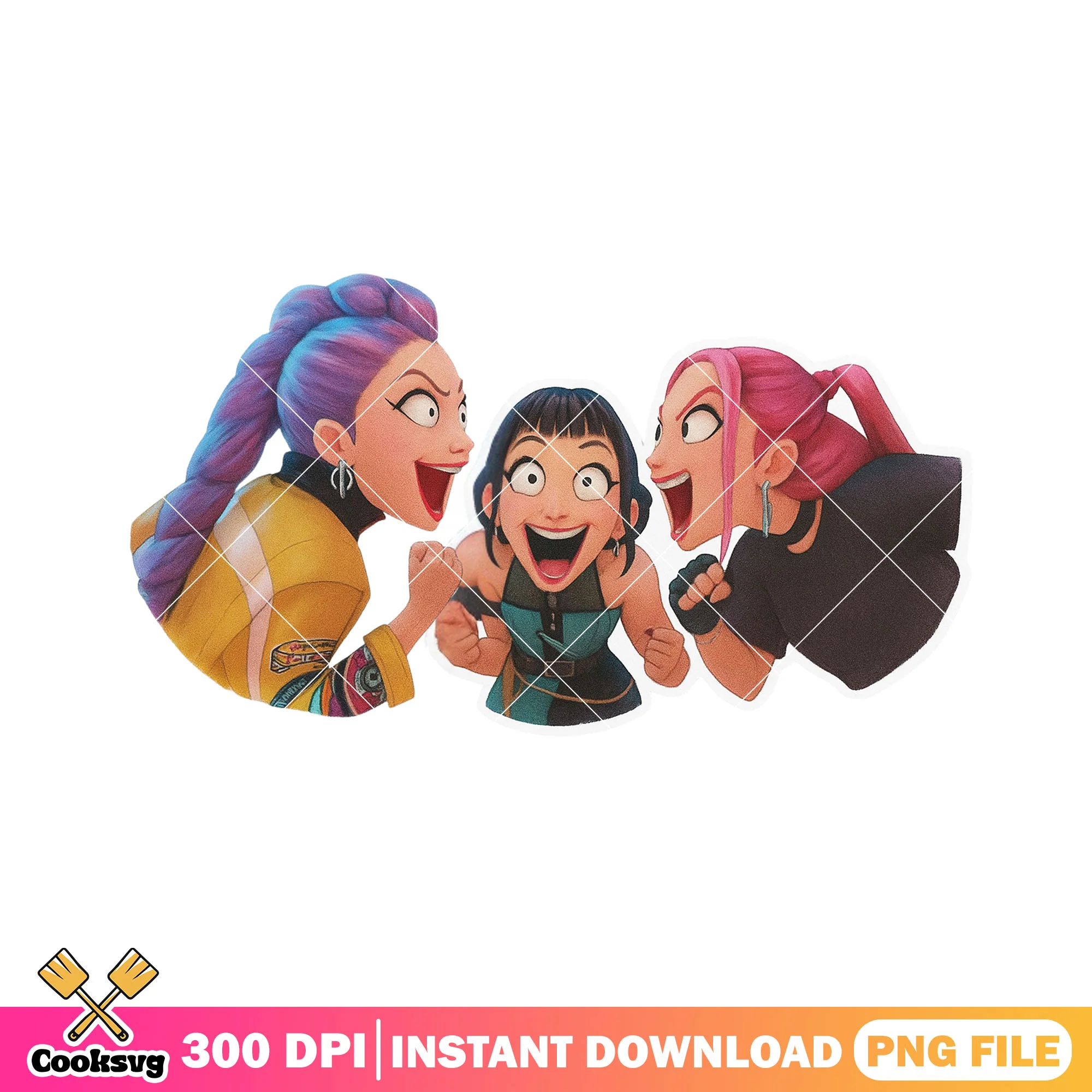 We did it huntrix girl png, huntrix band png, kpop huntrix png