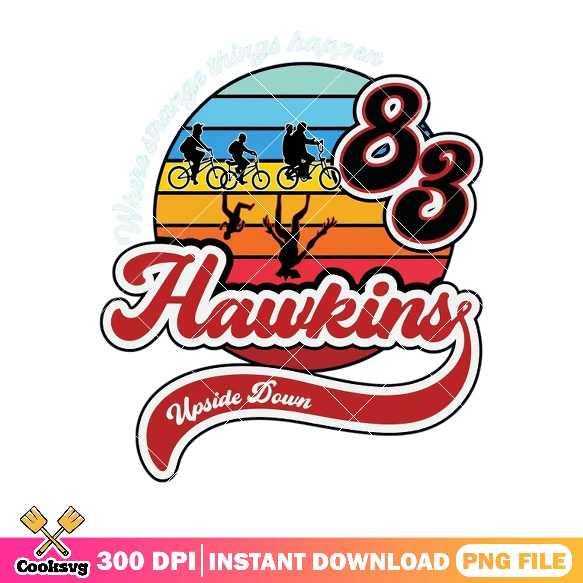 When strange thing happen 83 png, stranger things png, school poster png