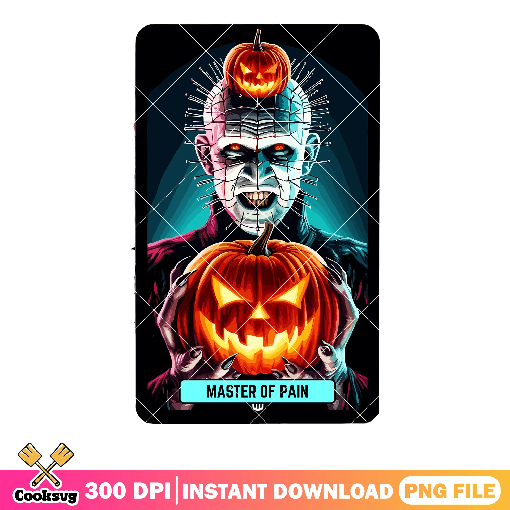 Wicker pumpkin Pinhead png, Hellraiser png, honor movie png