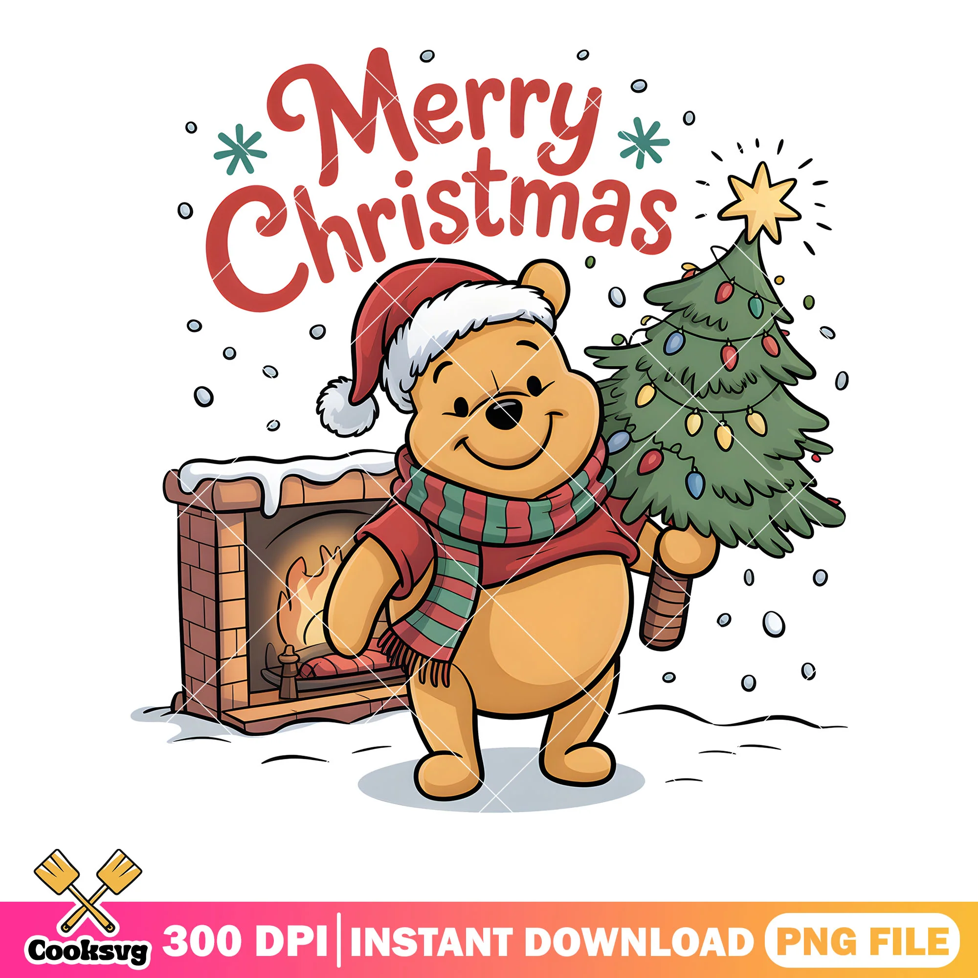 Winnie christmas pooh png, pooh xmas png, winnie the pooh png