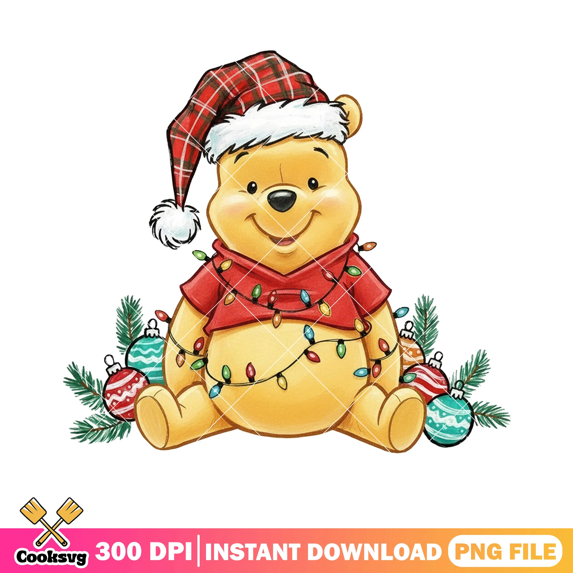 Winnie the pooh christmas png, pooh santa claus png, pooh png