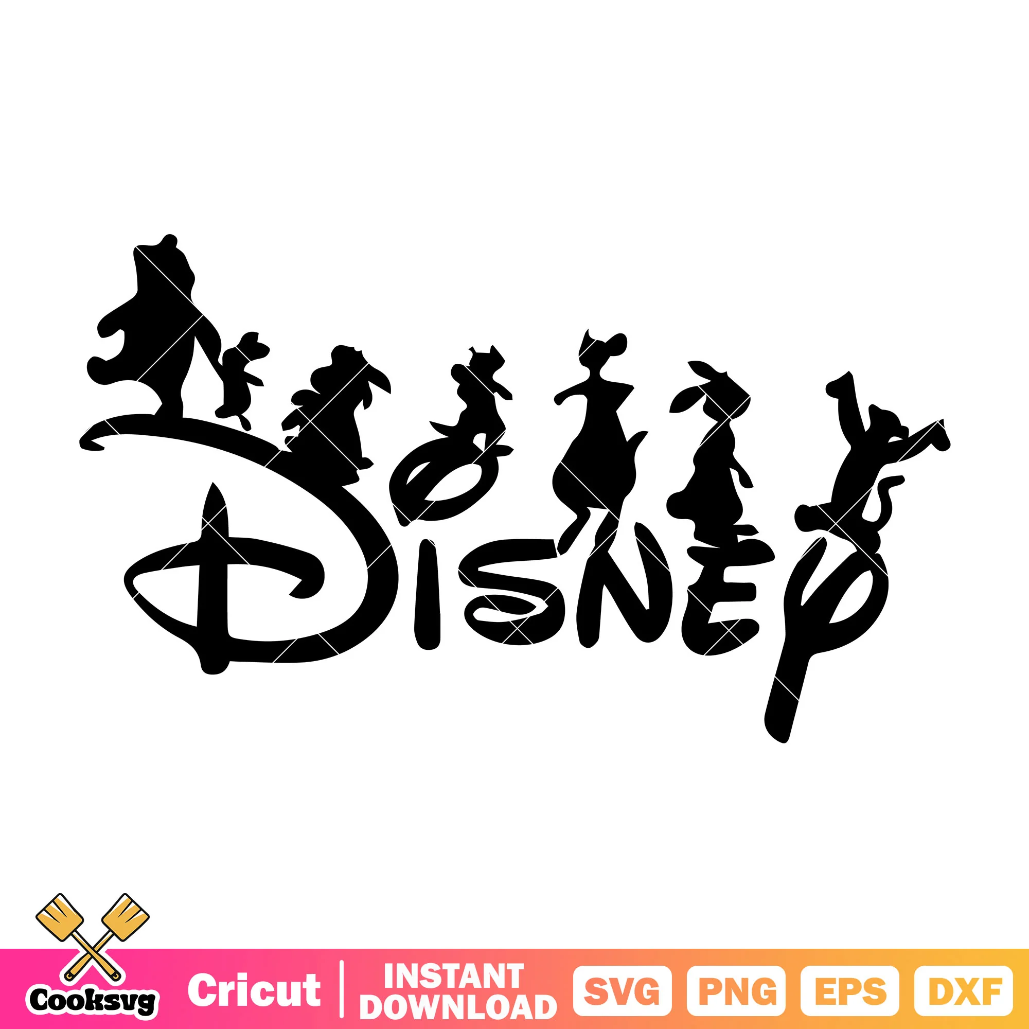 Winnie the pooh friends silhouette disney svg, disney silhouette svg