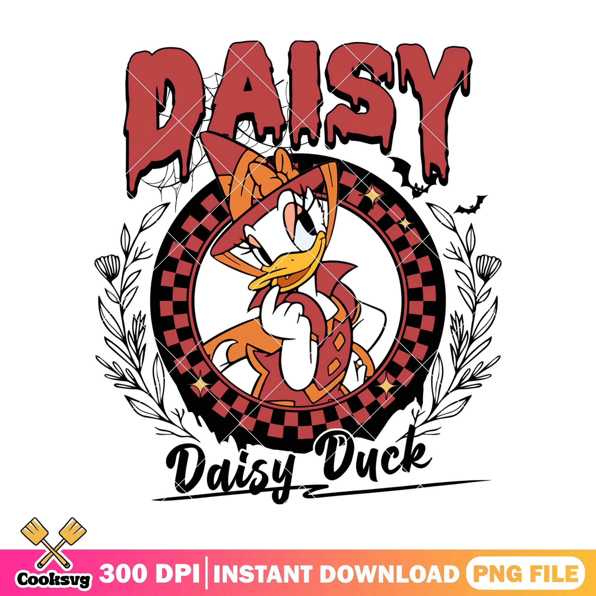 Witch outfit daisy png, disney daisy png, halloween spirit png
