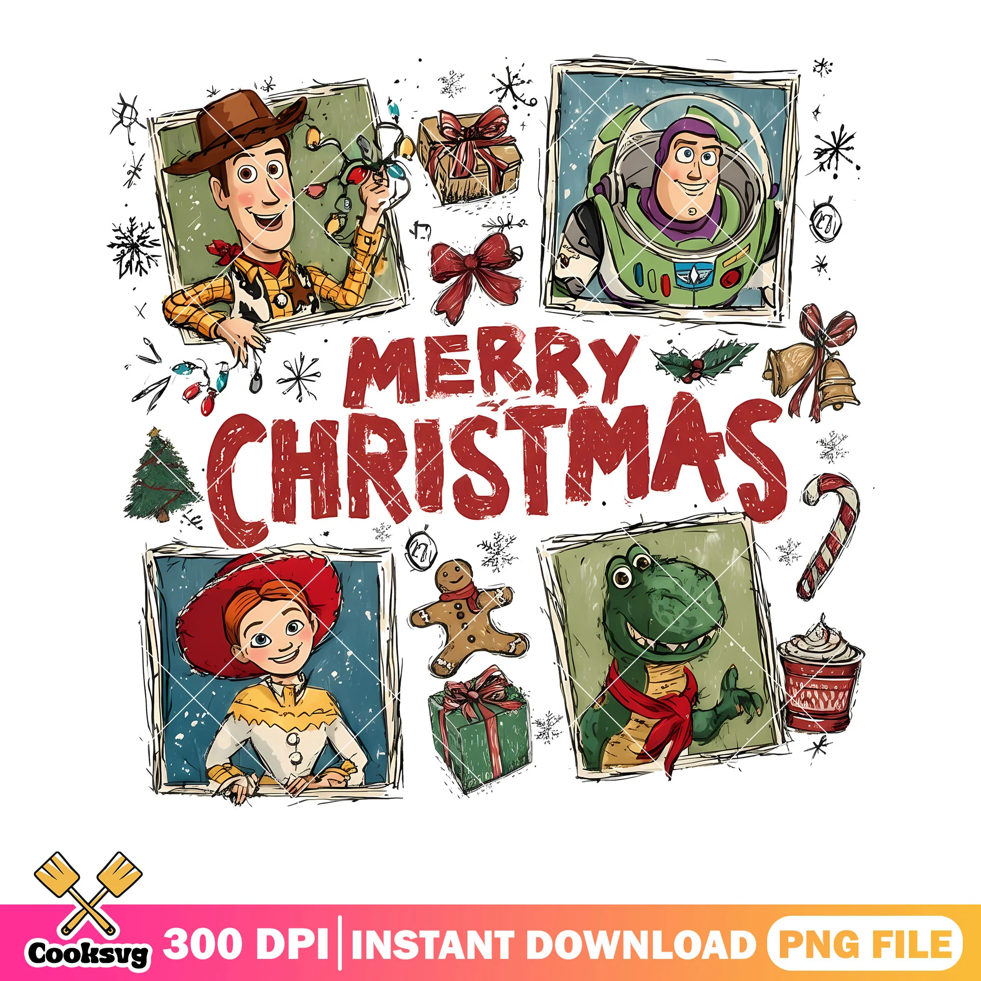 Woody buzz lightyear christmas png, merry christmas png, toy story png