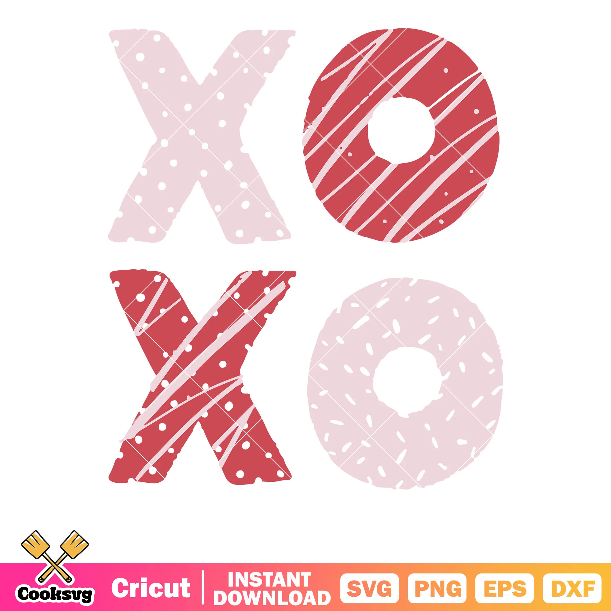 Xoxo text valentine day svg, xoxo valentine svg, valentine day svg