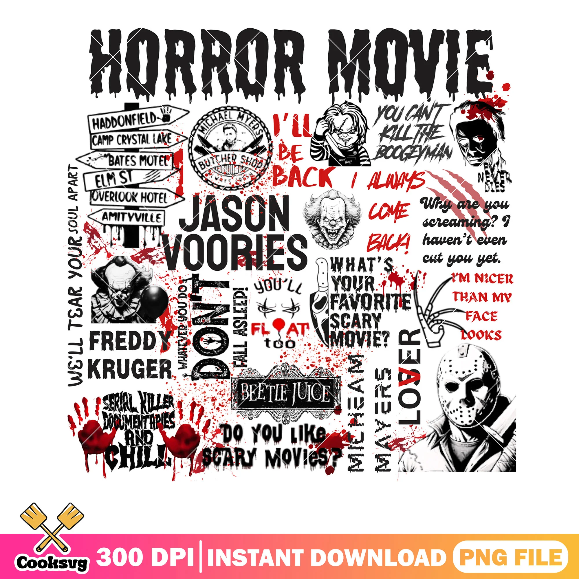 You cant kill boogeyman png, horror movie png, penny wise png