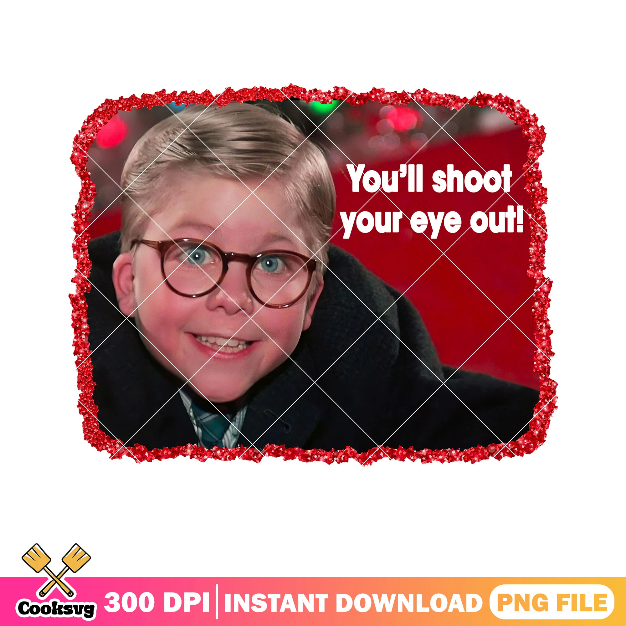 Your eye out by shoot png, christmas poster png, christmas cards png