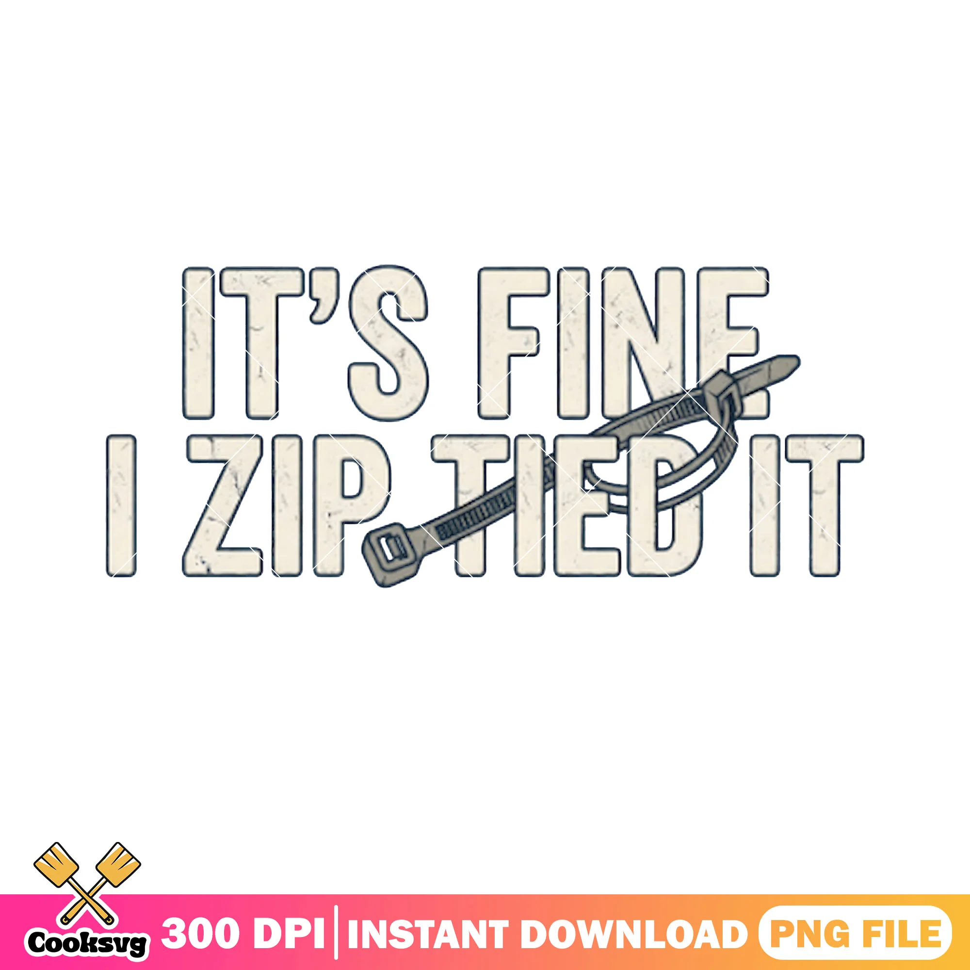 Zip tied handyman png, car guy gift png, t shirt design png